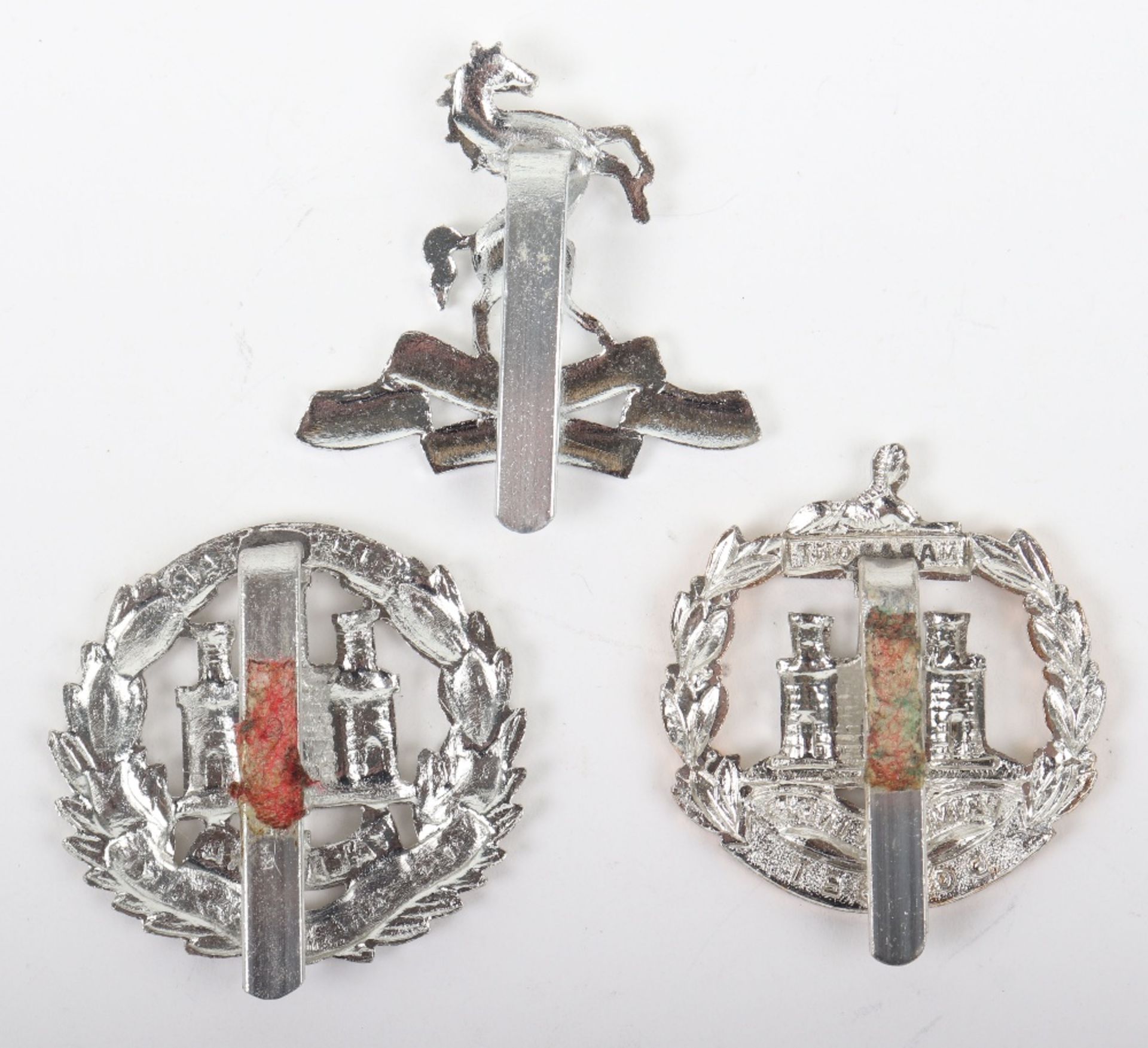 3x Anodised Aluminium British Infantry Regiments Cap Badges - Image 2 of 2