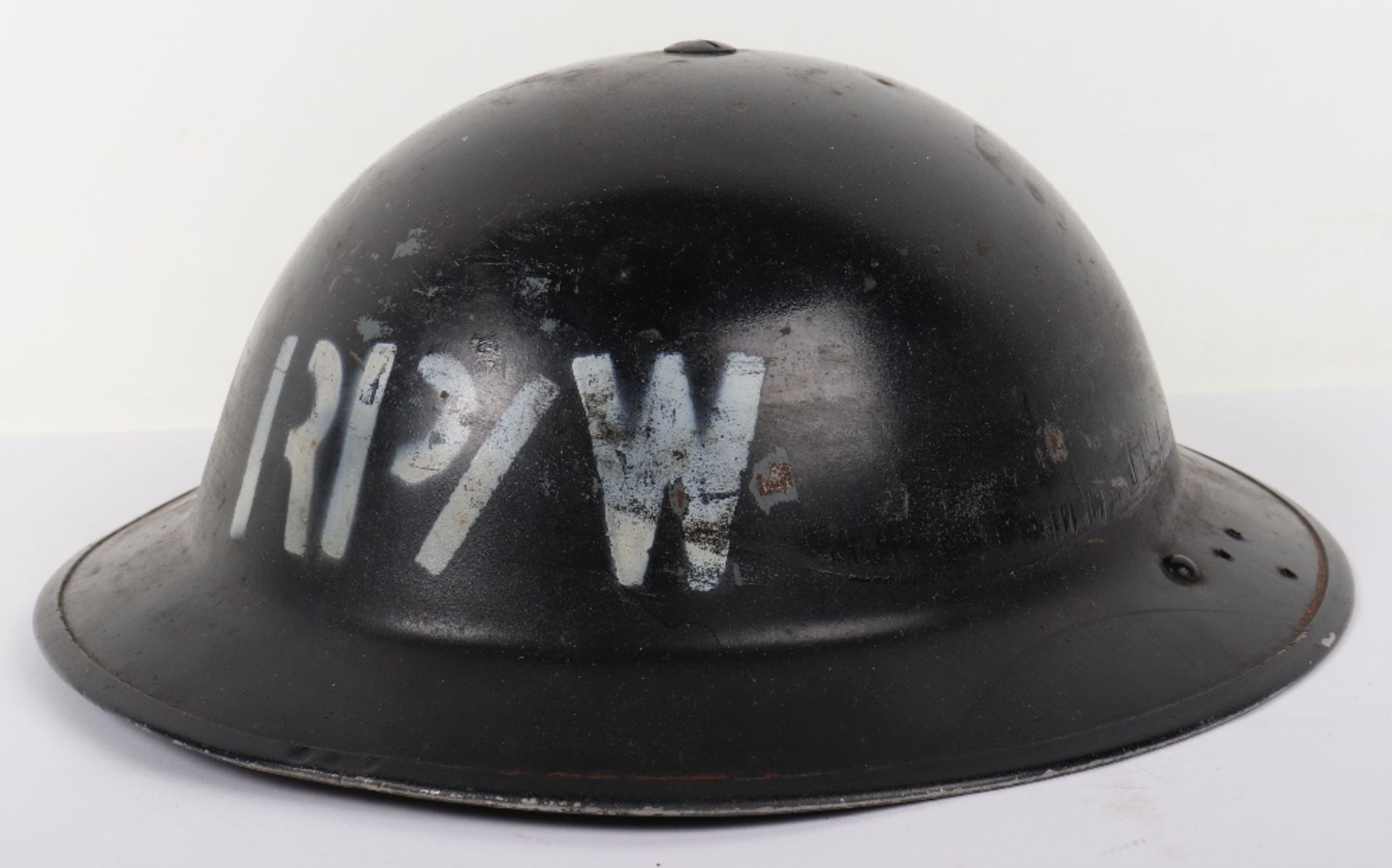 WW2 British Home Front Repair Party Water Steel Helmet - Image 3 of 9