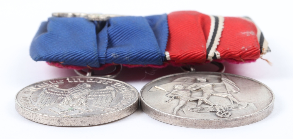 WW2 German Armed Forces Court Mounted Medal Pair - Image 4 of 6