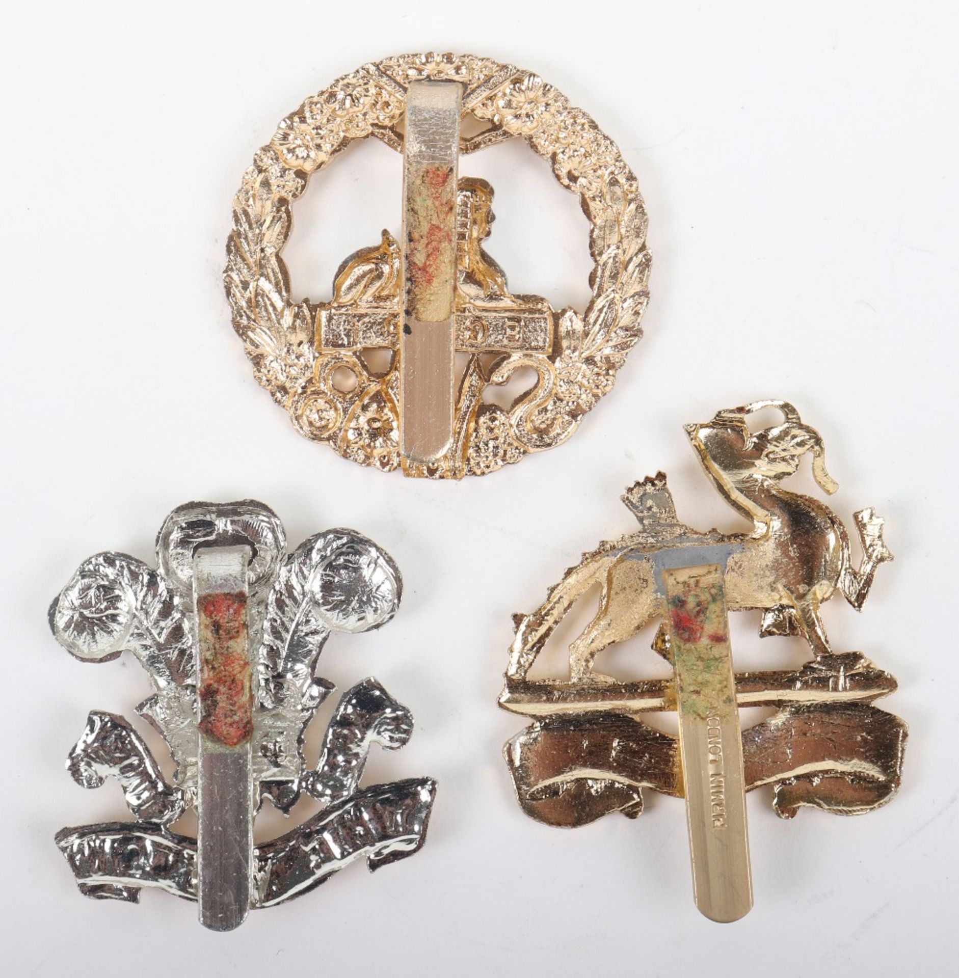 3x Anodised Aluminium British Infantry Regiments Cap Badges - Image 2 of 2
