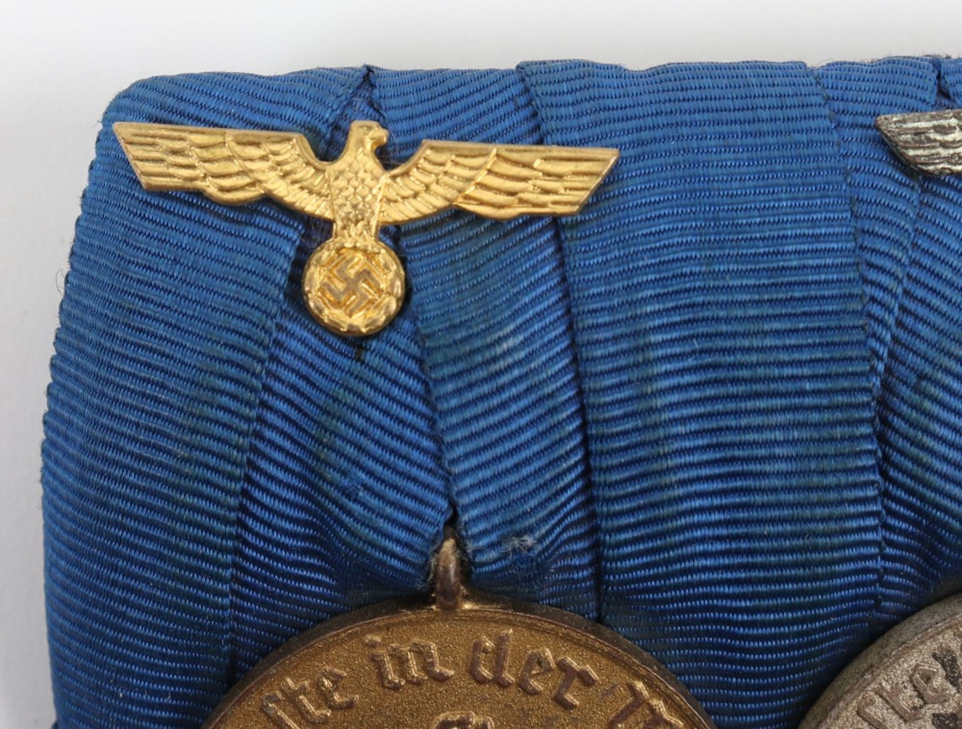 WW2 German Armed Forces Long Service Court Mounted Medal Pair - Image 3 of 7