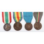 WW1 Italian Al Valore Casualty Medal Group