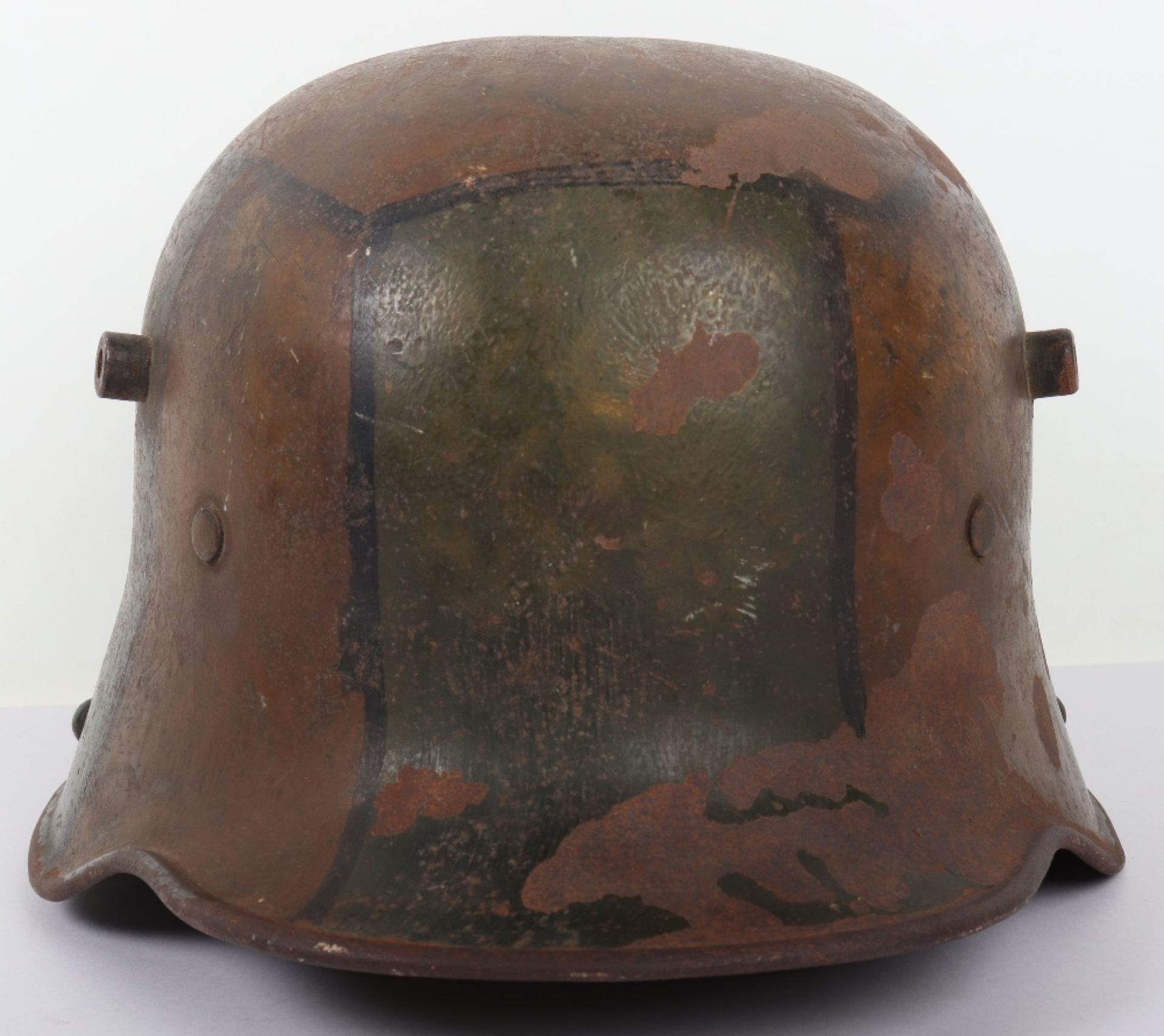 Imperial German M-17 Camouflaged Steel Combat Helmet - Image 11 of 11