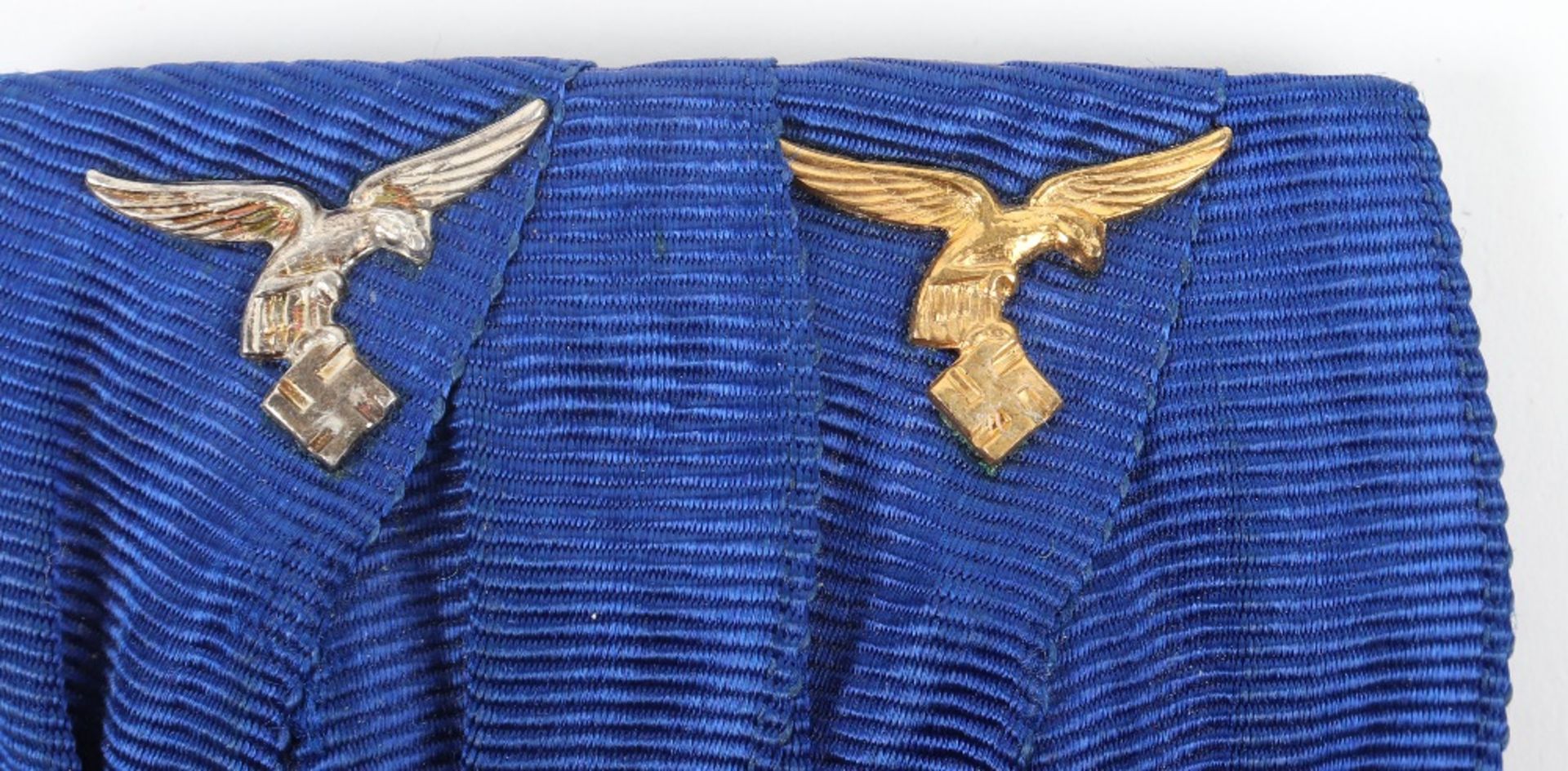 WW2 German Luftwaffe Long Service Court Mounted Medal Pair - Image 4 of 7