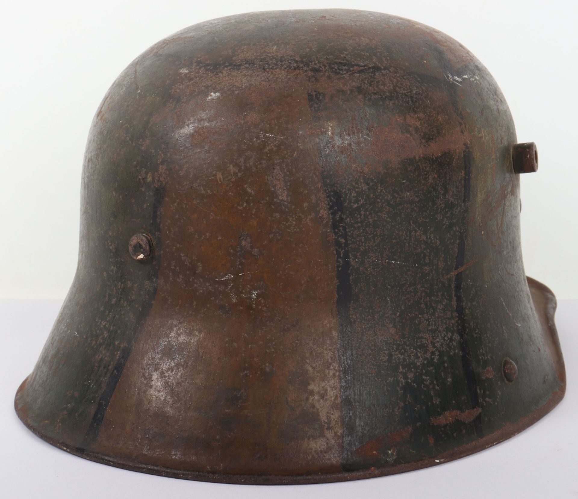 Imperial German M-17 Camouflaged Steel Combat Helmet - Image 3 of 11