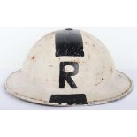 WW2 British Senior Rescue Party Officers Steel Helmet