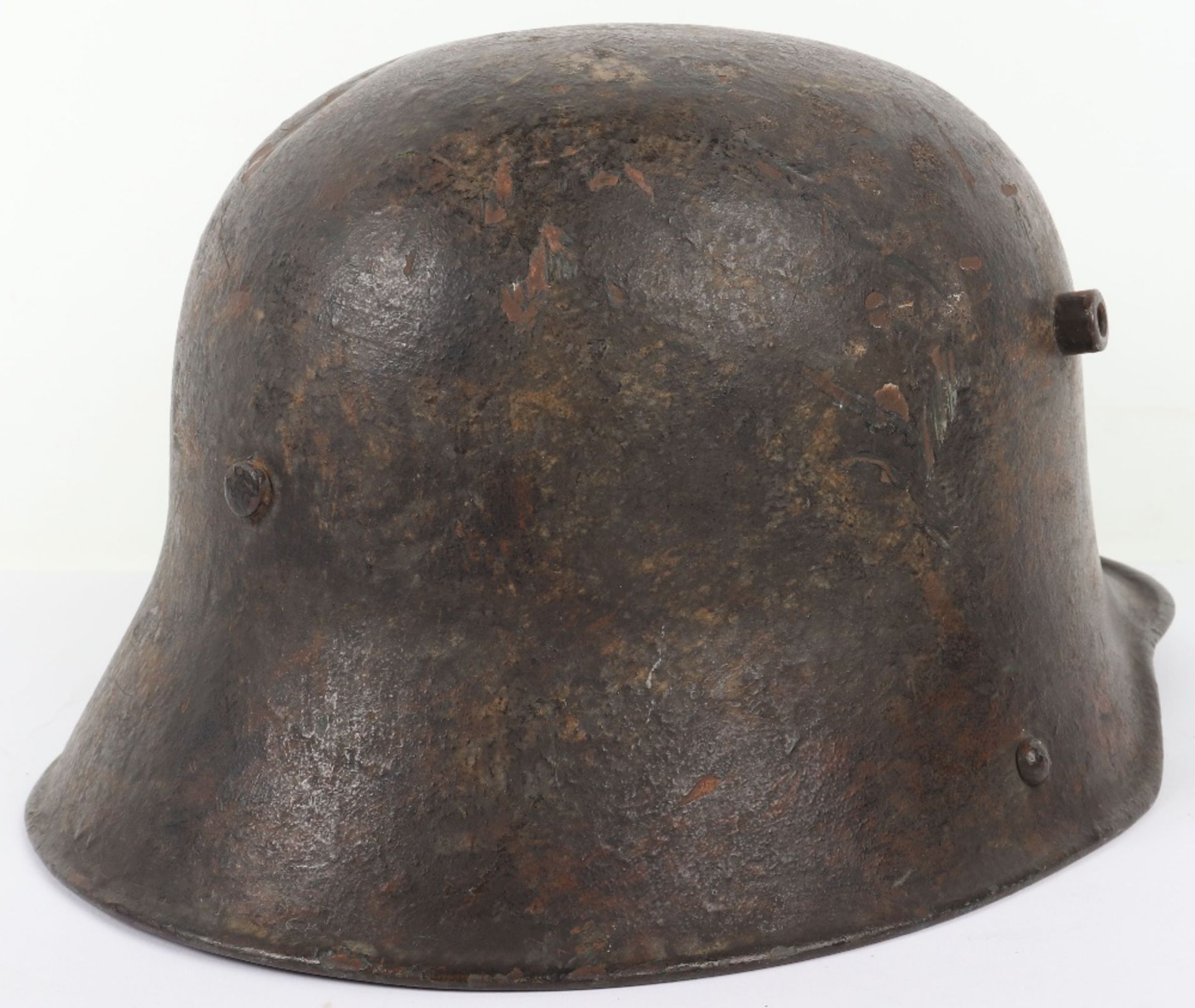 Imperial German Camouflaged M-17 Steel Combat Helmet - Image 3 of 8