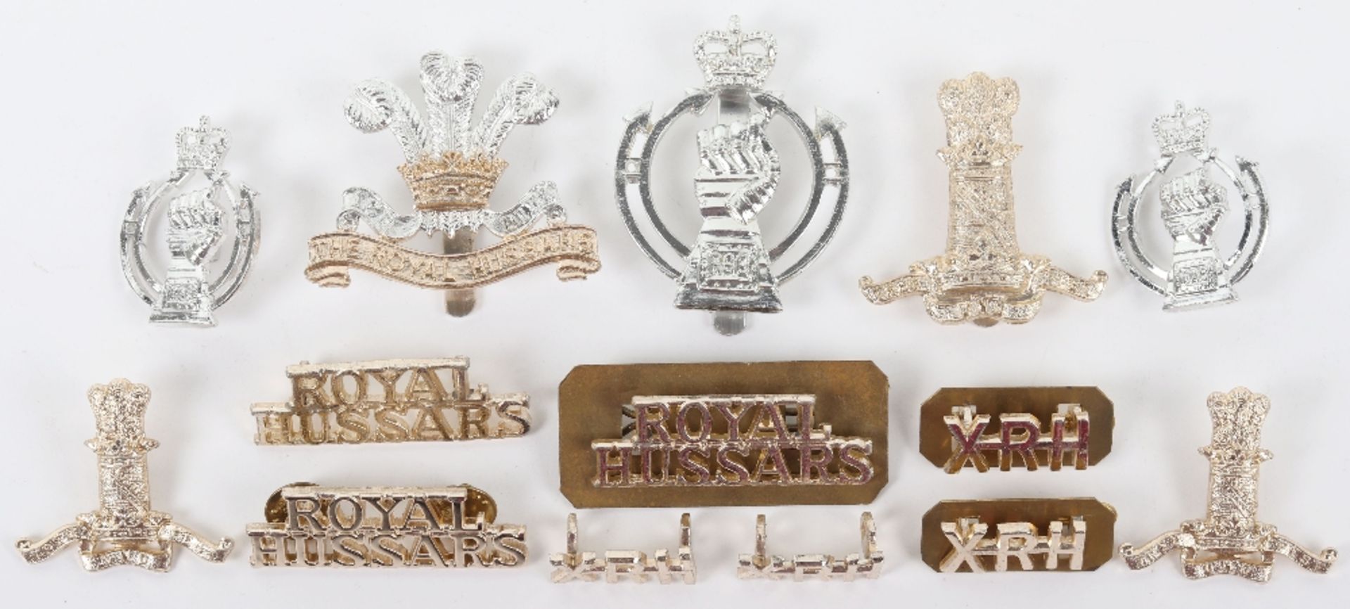 Selection of Anodised Cavalry Regiment Badges and Insignia