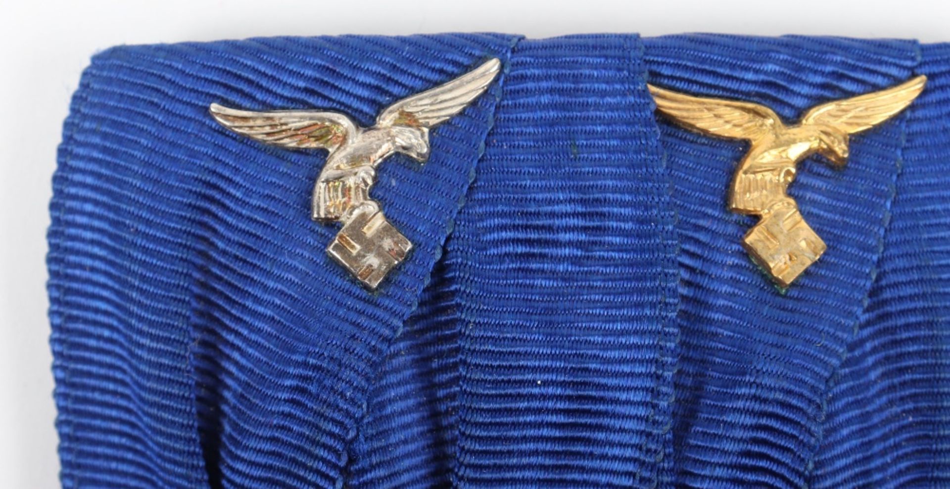 WW2 German Luftwaffe Long Service Court Mounted Medal Pair - Image 3 of 7