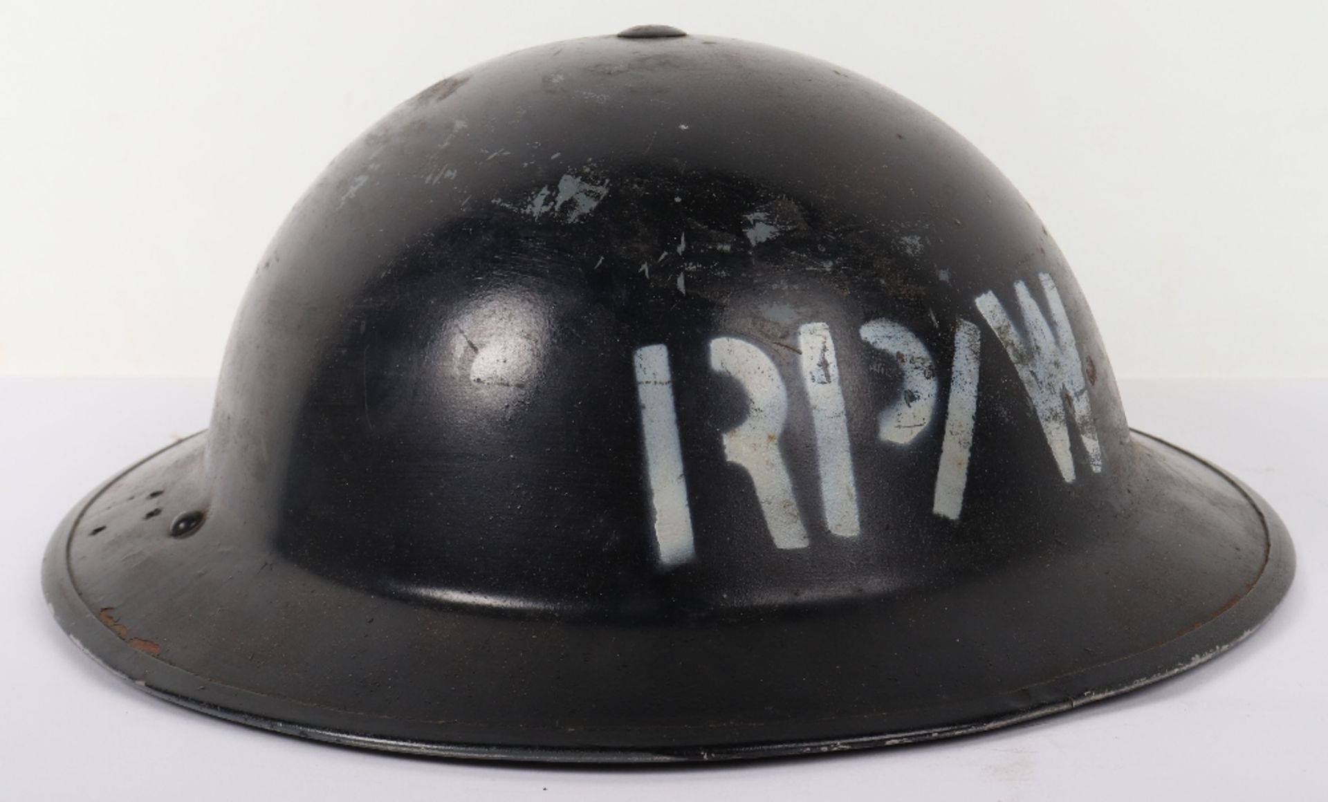 WW2 British Home Front Repair Party Water Steel Helmet - Image 4 of 9