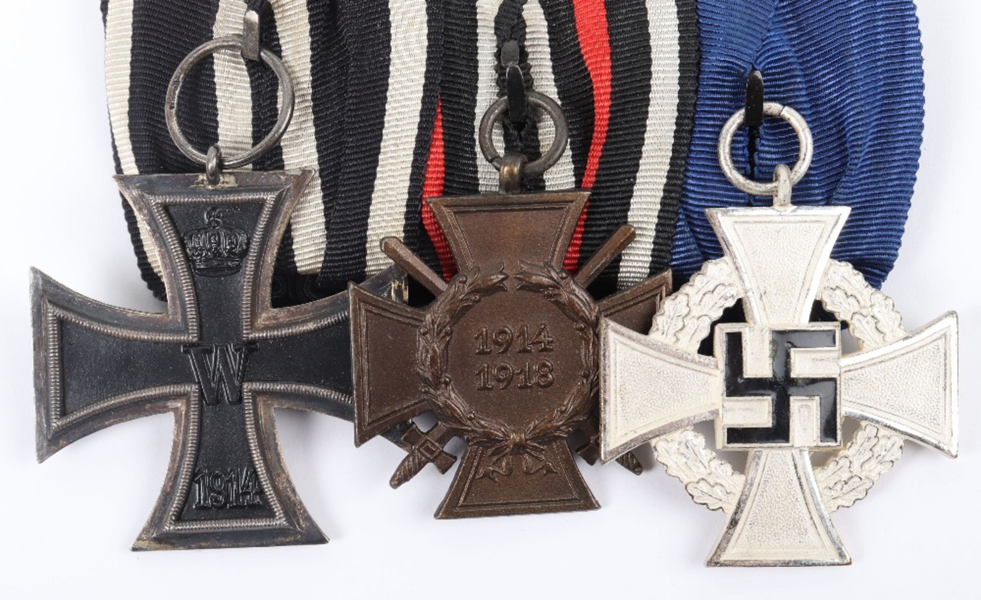 Imperial German and Third Reich Court Mounted Medal Group of Three - Image 2 of 4