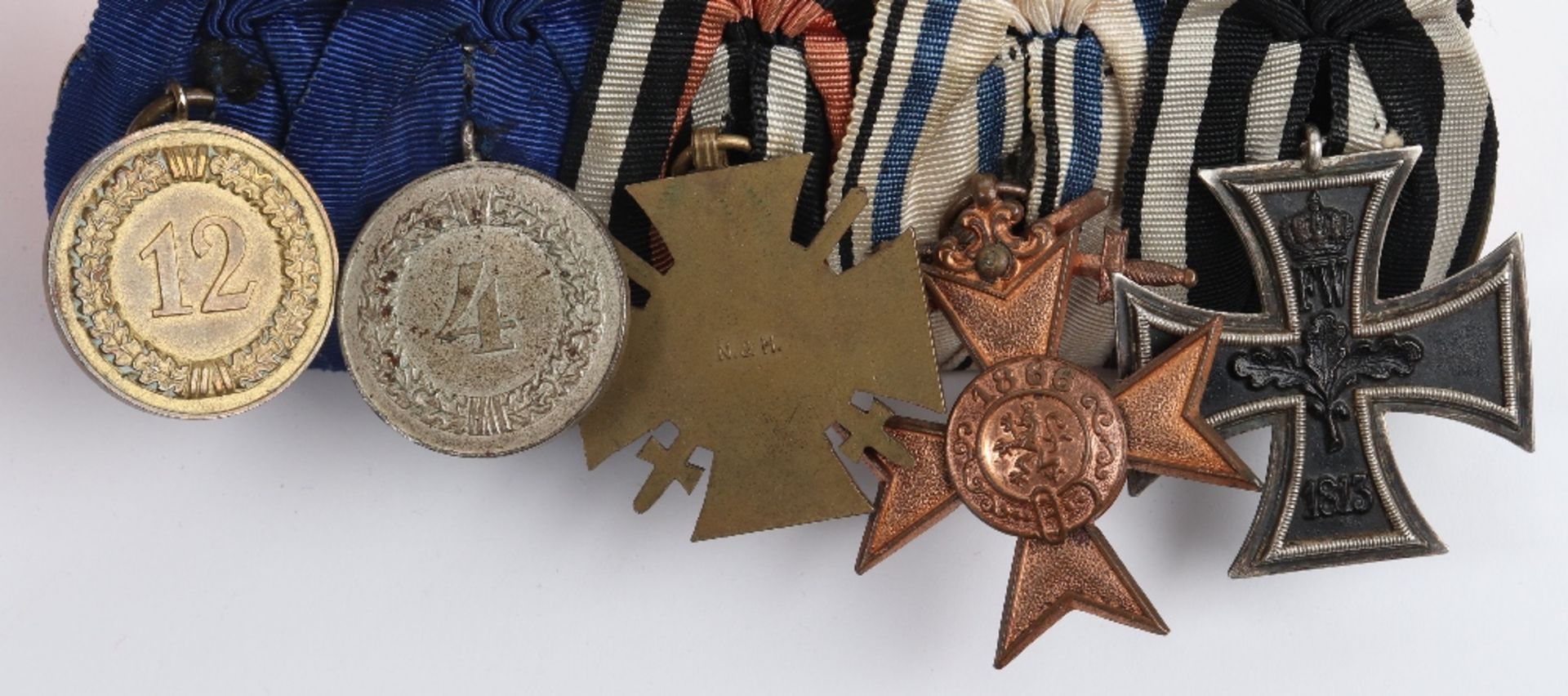 Imperial German and Third Reich Bavarian Court Mounted Medal Group of Five - Image 5 of 7