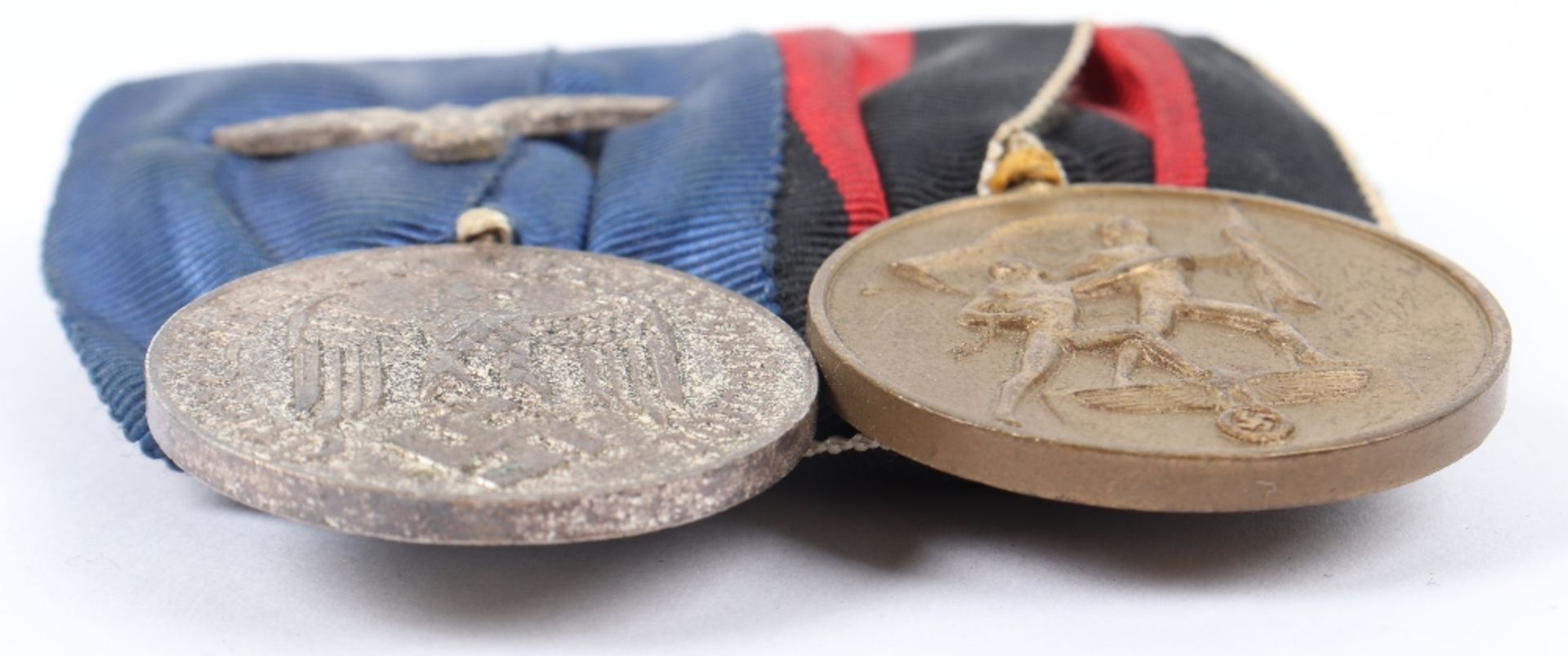 WW2 German Armed Forces Court Mounted Medal Pair - Image 6 of 6