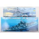 Two Trumpeter 1:350 scale American Warship model kits