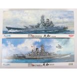 Two Fujimi 1:500 scale Imperial Japanese Navy Battleships YAMATO model kits