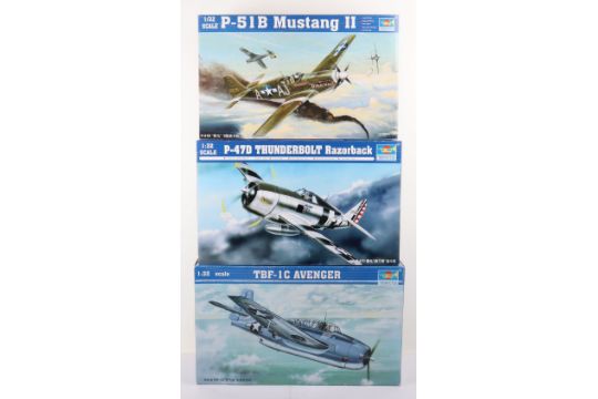 Three Trumpeter 1:32 scale Fighter Aircraft model kits - Image 1 of 4