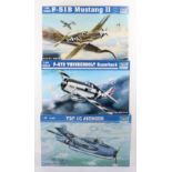 Three Trumpeter 1:32 scale Fighter Aircraft model kits