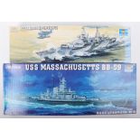 Two Trumpeter 1:350 scale American Warship model kit