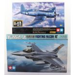 Two Tamiya 1:32 scale Fighter Aircraft model kits