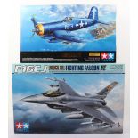 Two Tamiya 1:32 scale Fighter Aircraft model kits