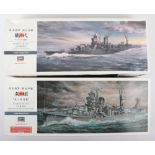 Two Hasegawa Hobby Kits 1:350 scale IJN Light Cruisers