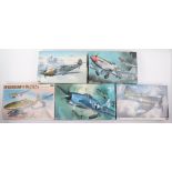 Five Hasegawa Hobby Kits 1:32 scale Fighter Aircraft model kits