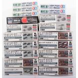Nineteen Hasegawa 1:350 scale Japanese Navy Ship equipment sets and addition parts