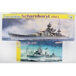 Two Dragon 1:350 scale German Warships model kits