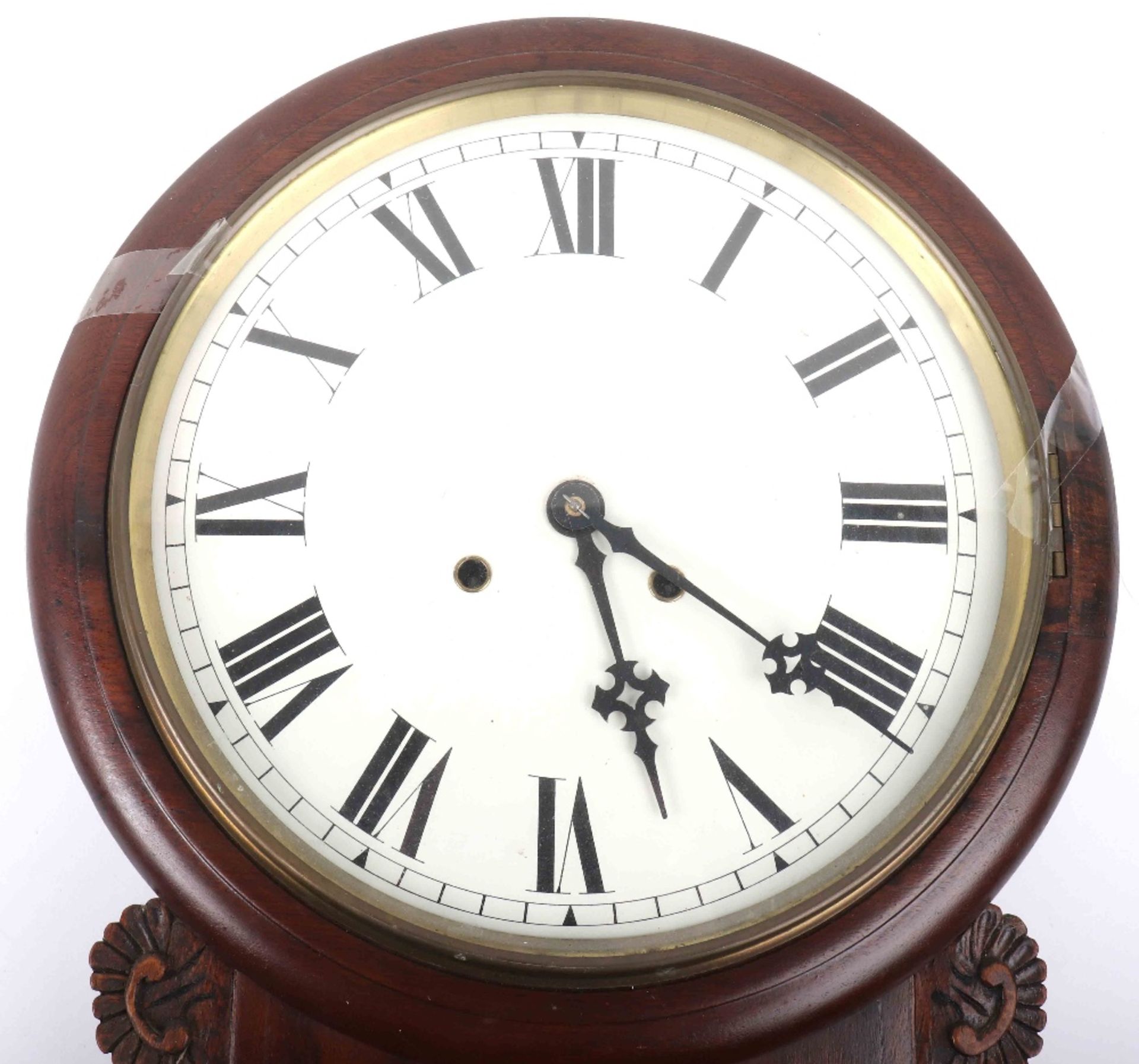 An American drop dial clock - Image 2 of 9