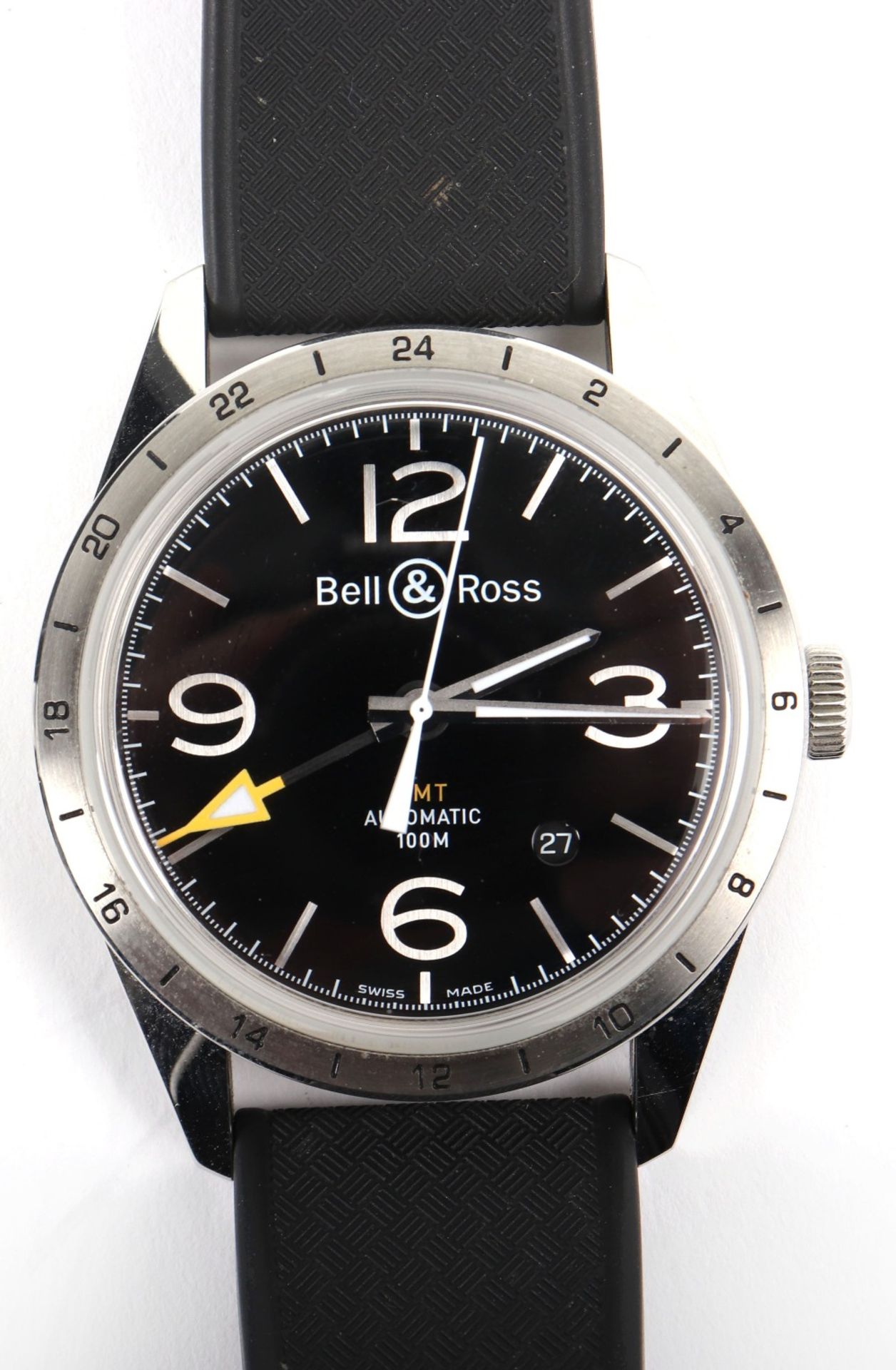 A Bell & Ross BR123 GMT 24H automatic gentleman’s wristwatch no.BR12393-SP, model 10845