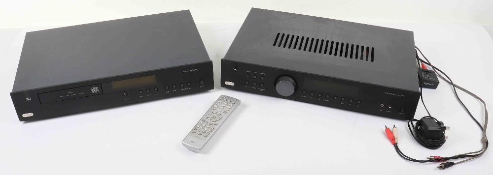 An Arcam A18 Integrated Amplifier, with an Arcam CD17 Compact Disc Player