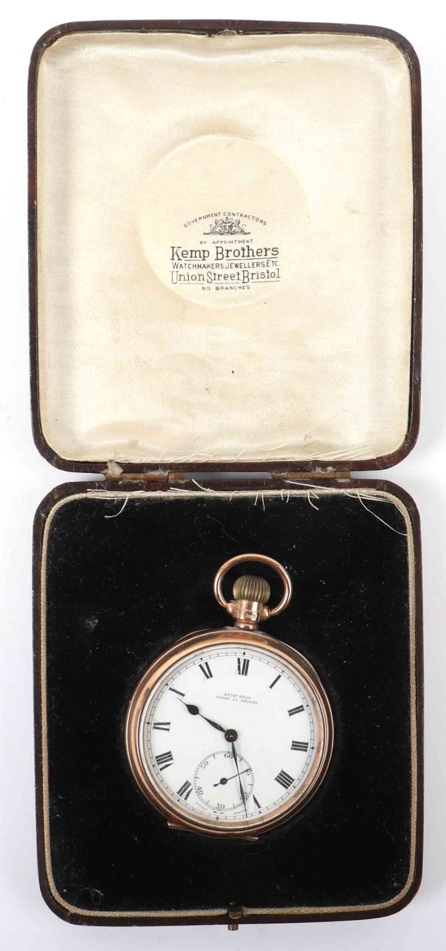 A 9ct gold pocket watch, by Kemp Bros, Bristol