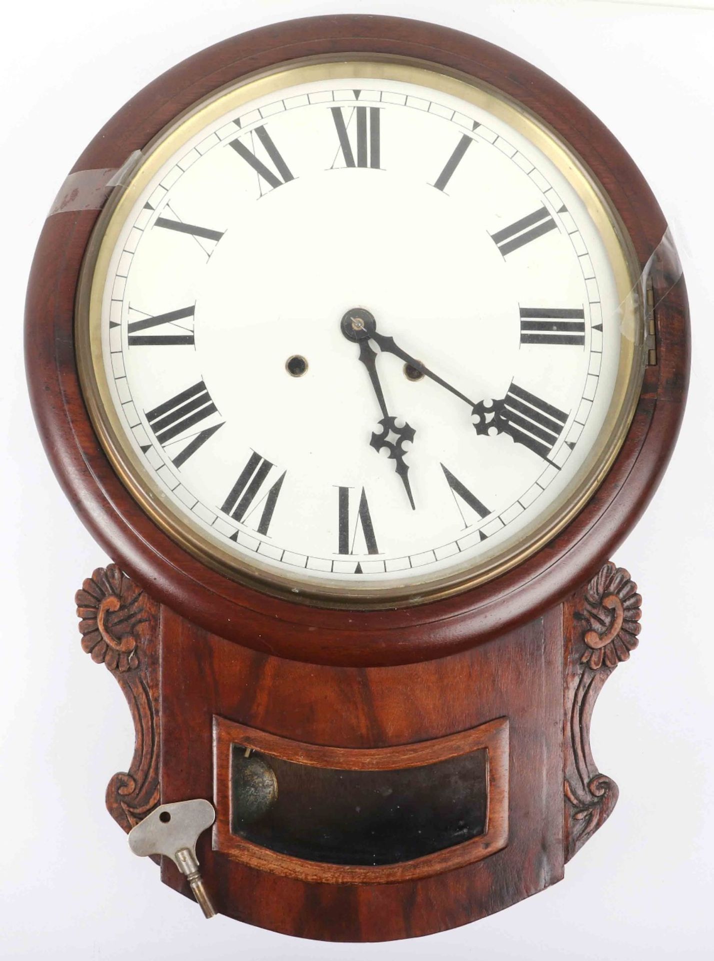 An American drop dial clock