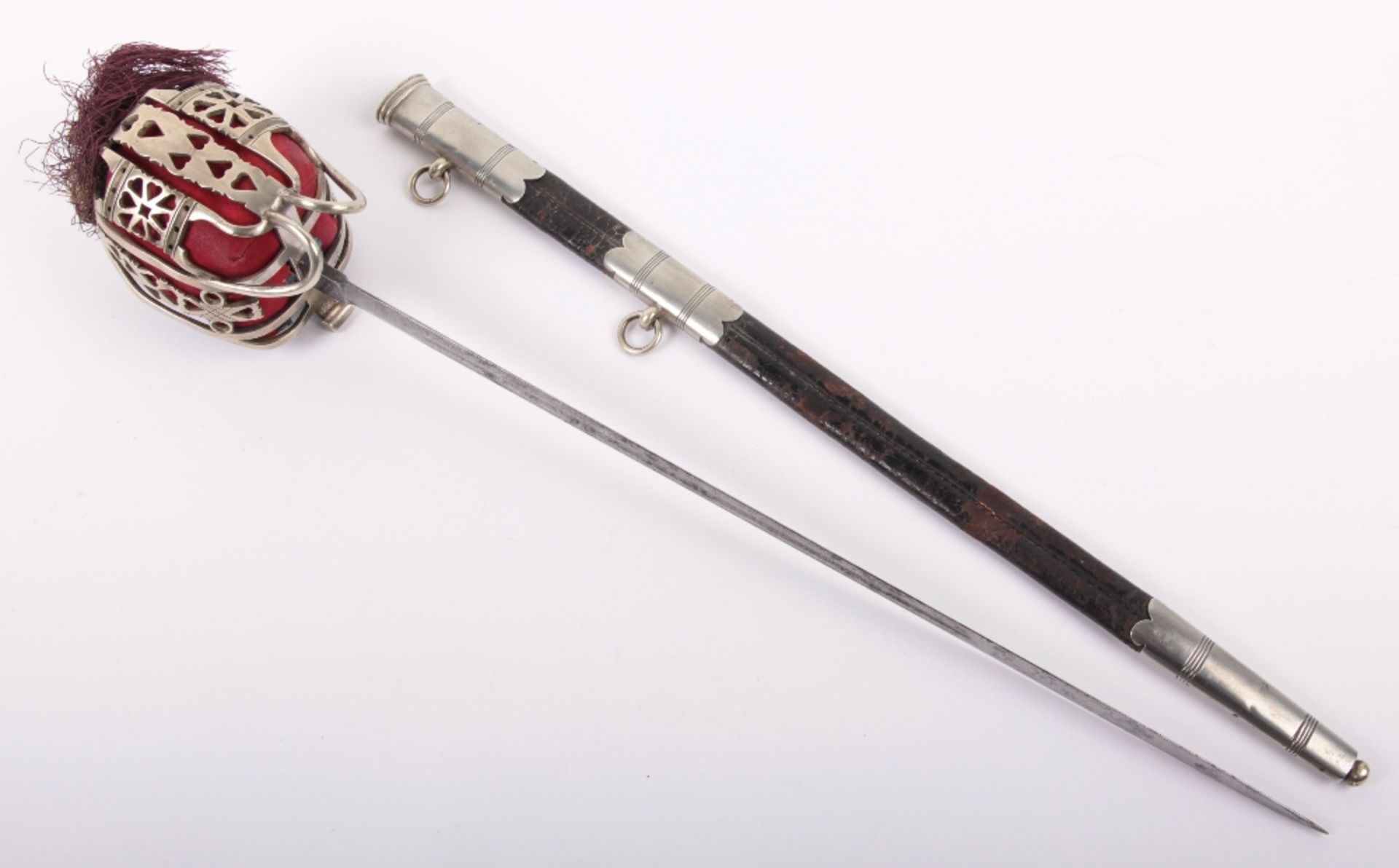 Charming and Well Made Victorian Scottish Basket Hilt Broadsword Built for a Child - Image 14 of 14