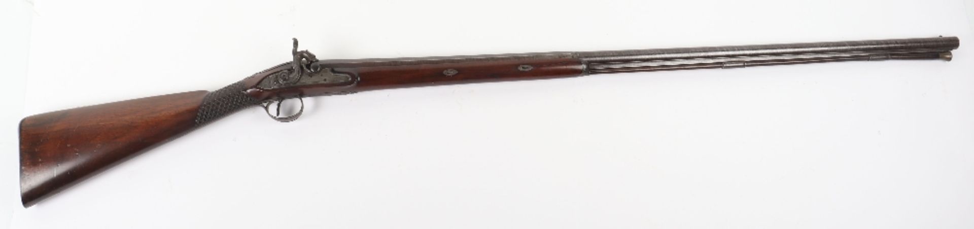 16-Bore Percussion Sporting Gun by D. Egg, Late 18th Century