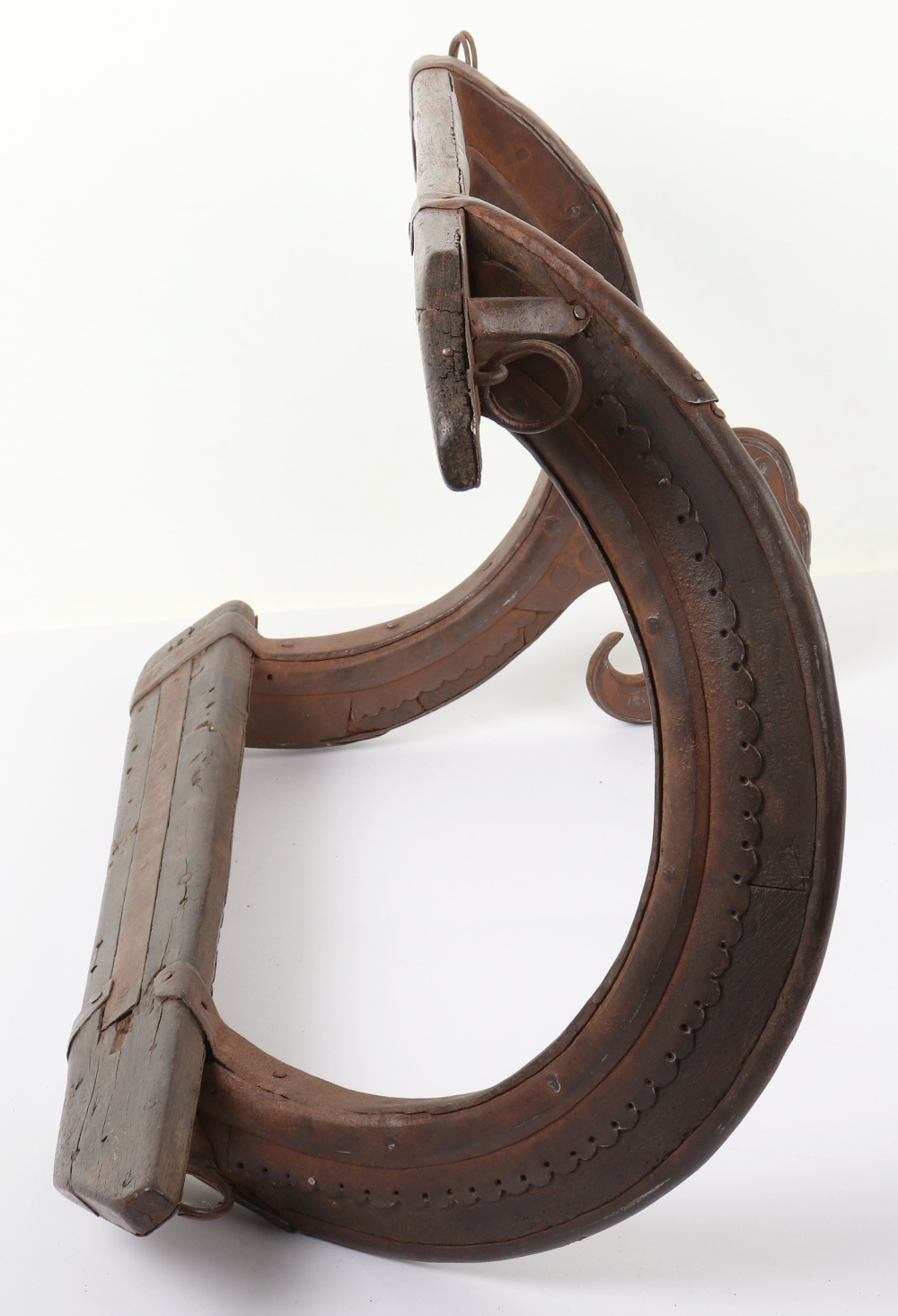 Indian Wooden Saddle Tree with Iron Fittings, Probably 18th or 19th Century - Bild 10 aus 14