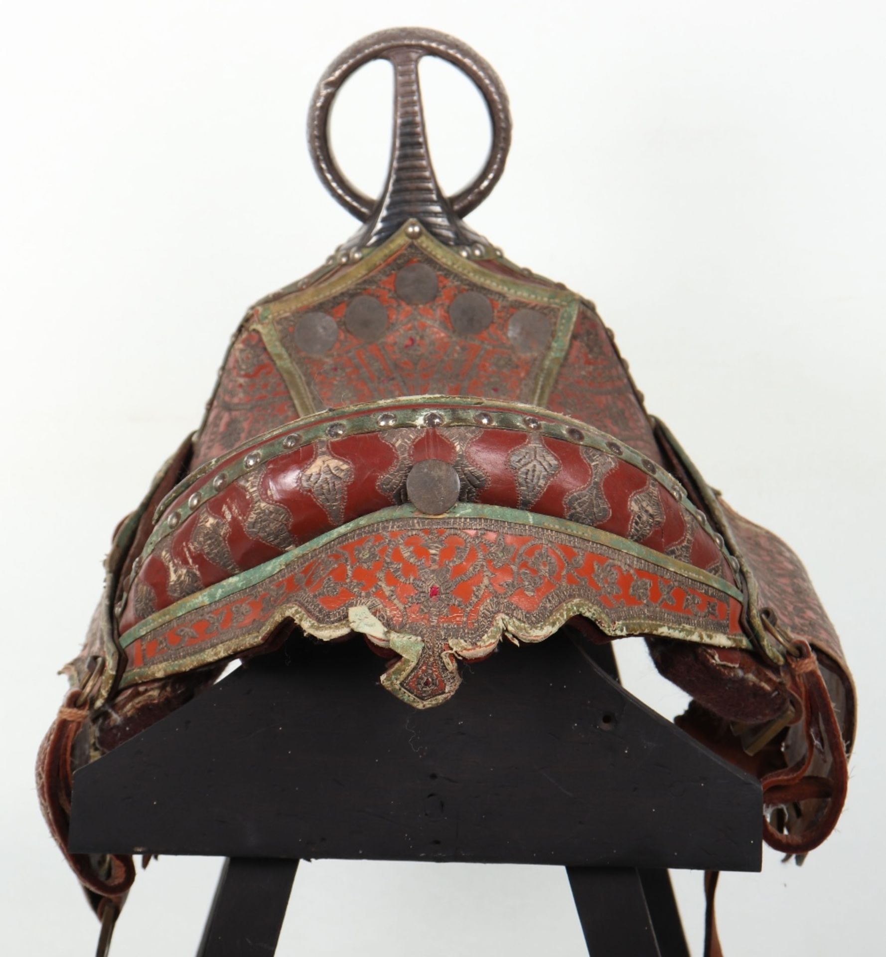 Fine and Scarce North Indian Saddle, Probably Late 19th or Early 20th Century - Image 10 of 12