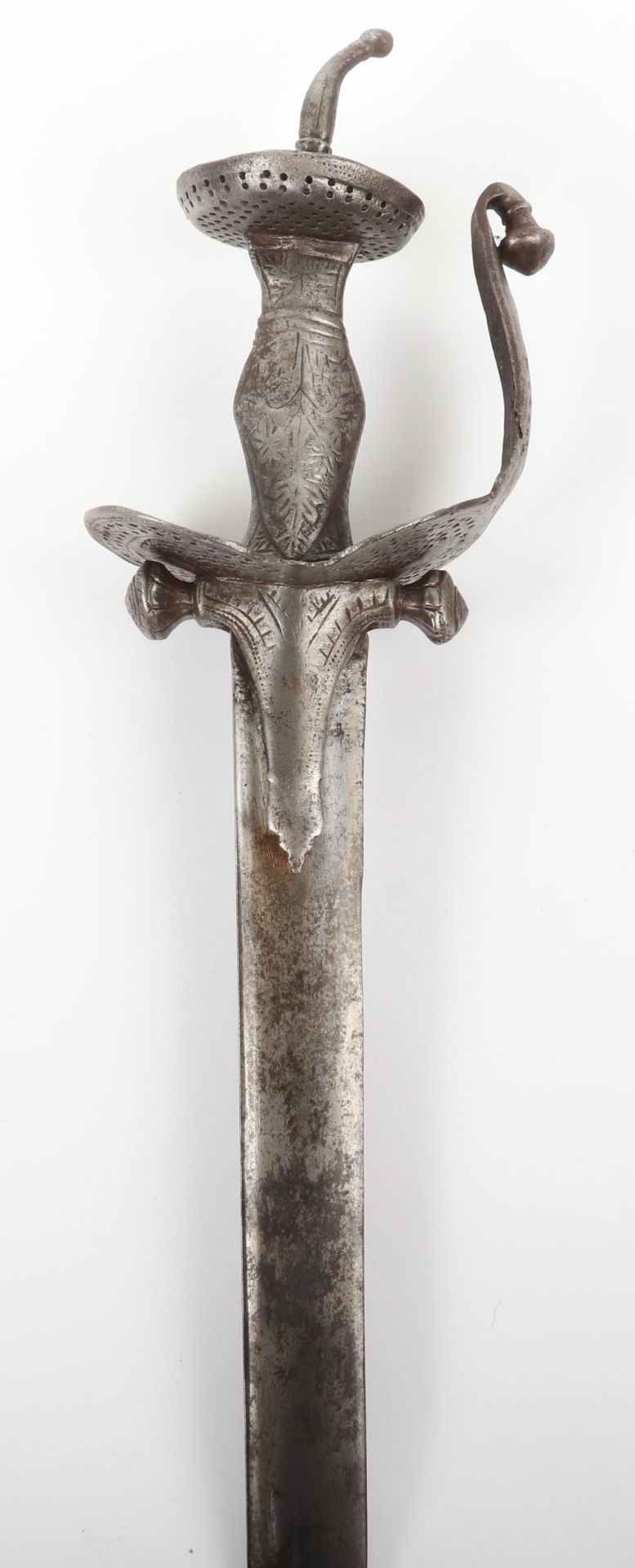 Mahrattan Semi-Basket Hilt Sword Khanda, Late 18th or Early 19th Century - Image 2 of 13