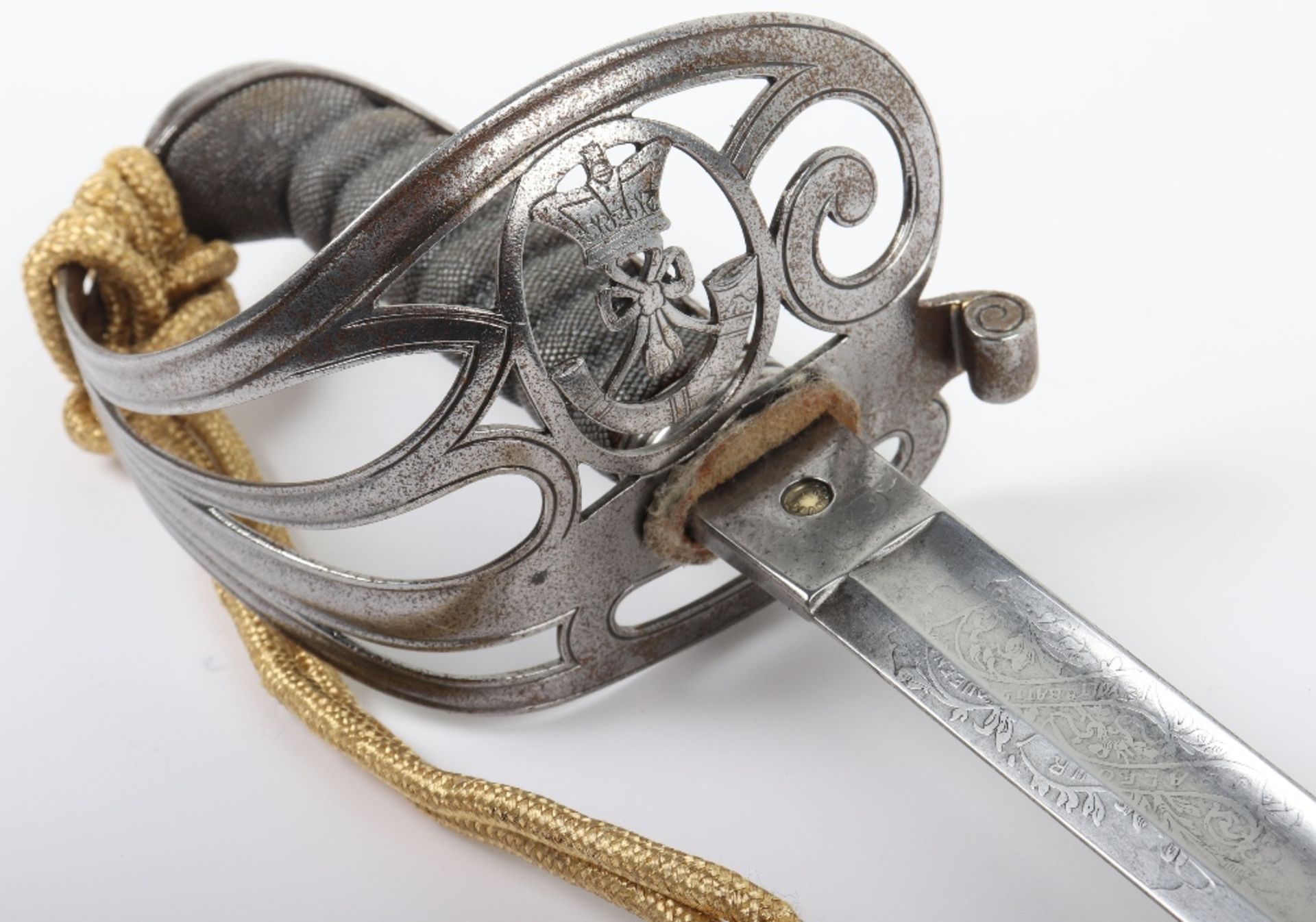 British 1845 Pattern Rifle Officers Sword - Image 4 of 16