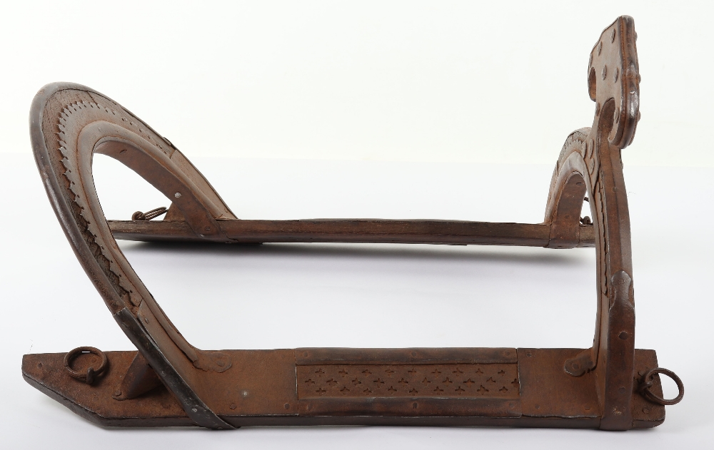 Indian Wooden Saddle Tree with Iron Fittings, Probably 18th or 19th Century - Bild 11 aus 14