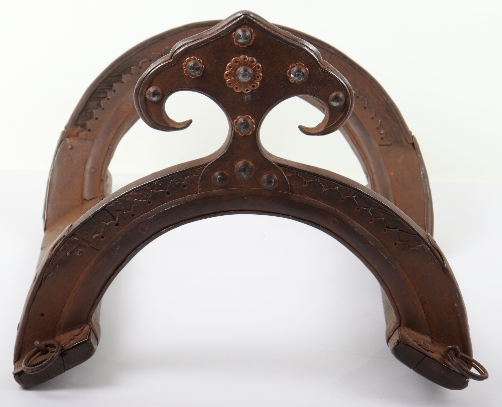 Indian Wooden Saddle Tree with Iron Fittings, Probably 18th or 19th Century - Bild 4 aus 14