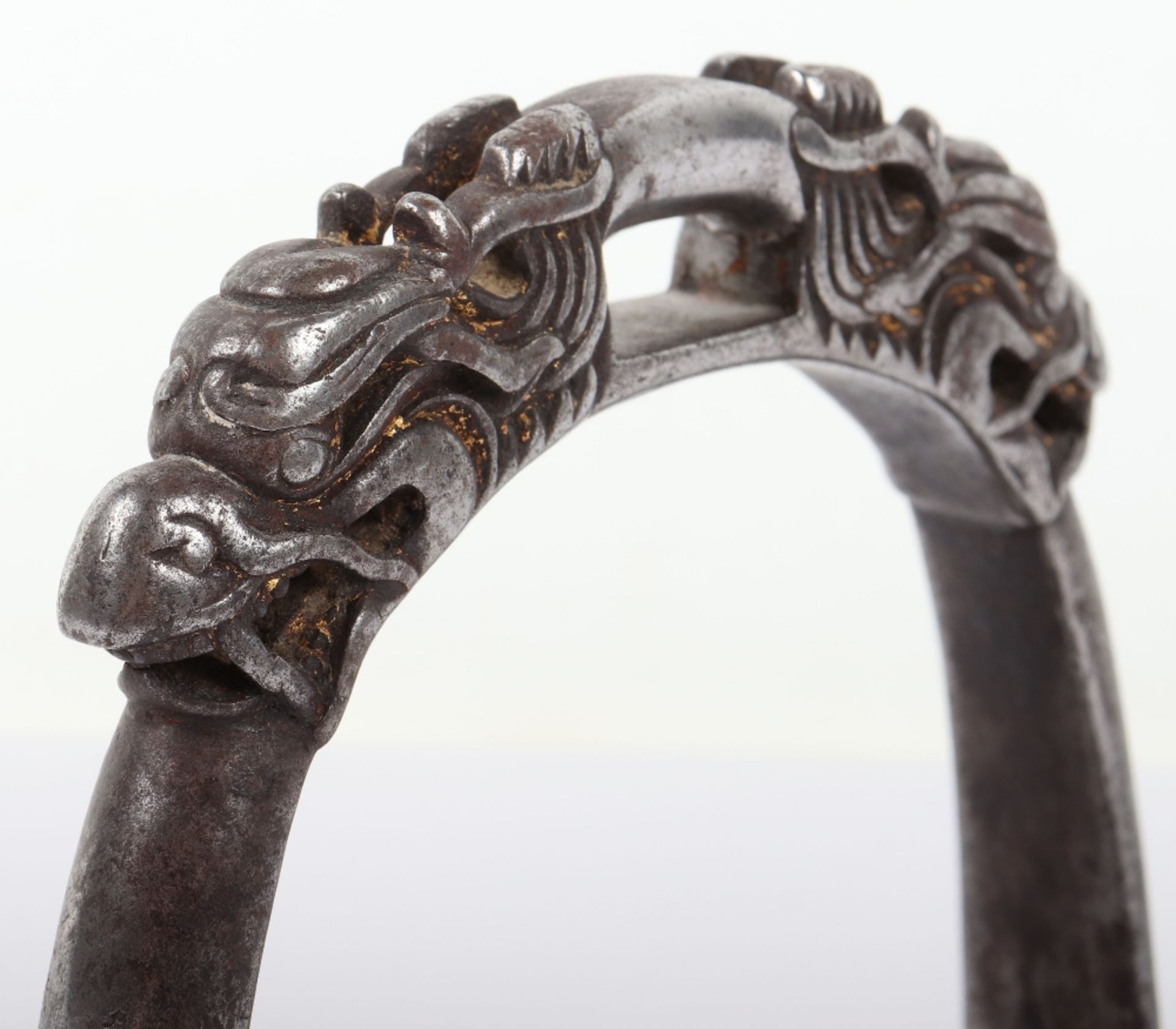 Early Chinese Wrought Iron Stirrup - Image 5 of 8