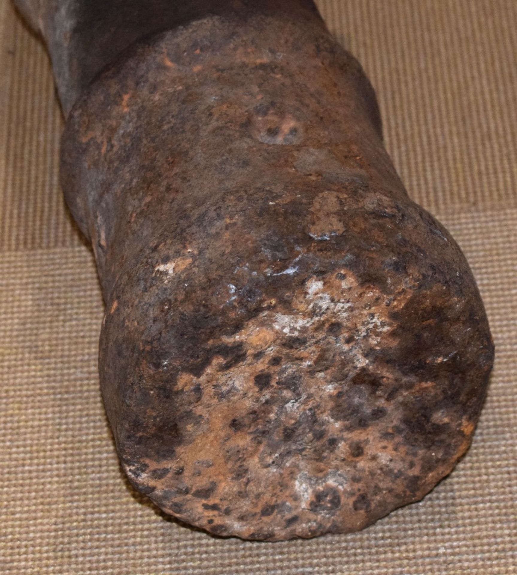 Heavy Chinese Cast Iron Cannon - Image 2 of 6