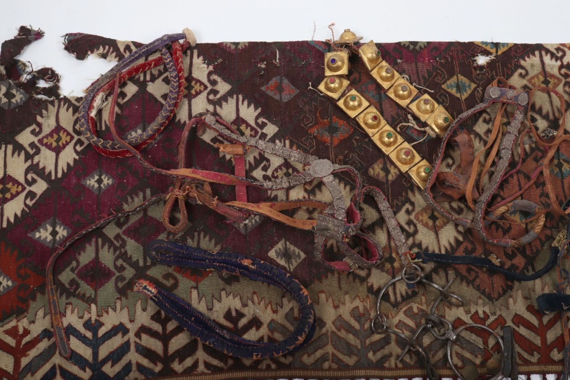 Suitcase Containing Assorted and Elaborate Indian Horse Trappings - Image 5 of 7