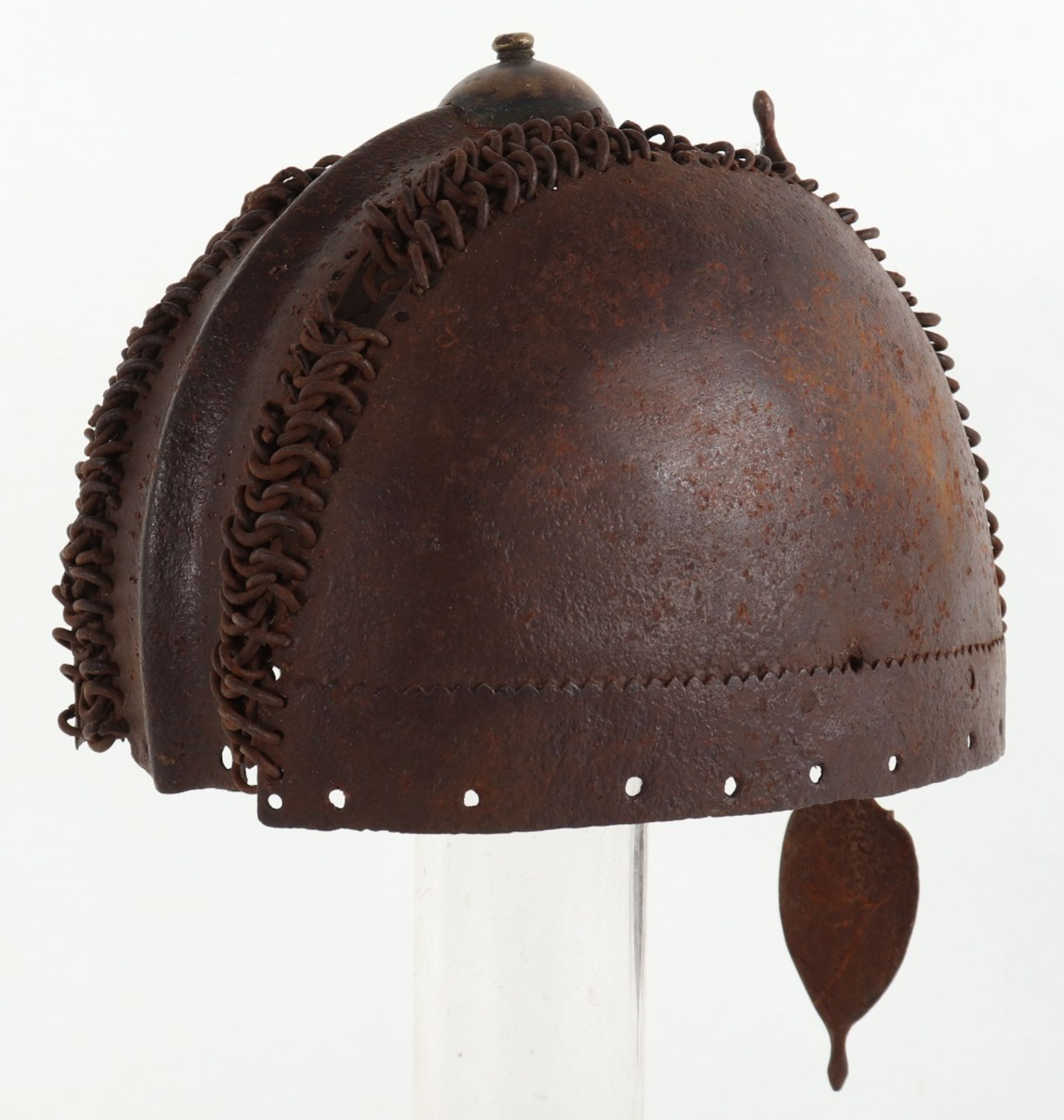 Indian Mail and Plate Helmet, 17th Century - Image 4 of 10