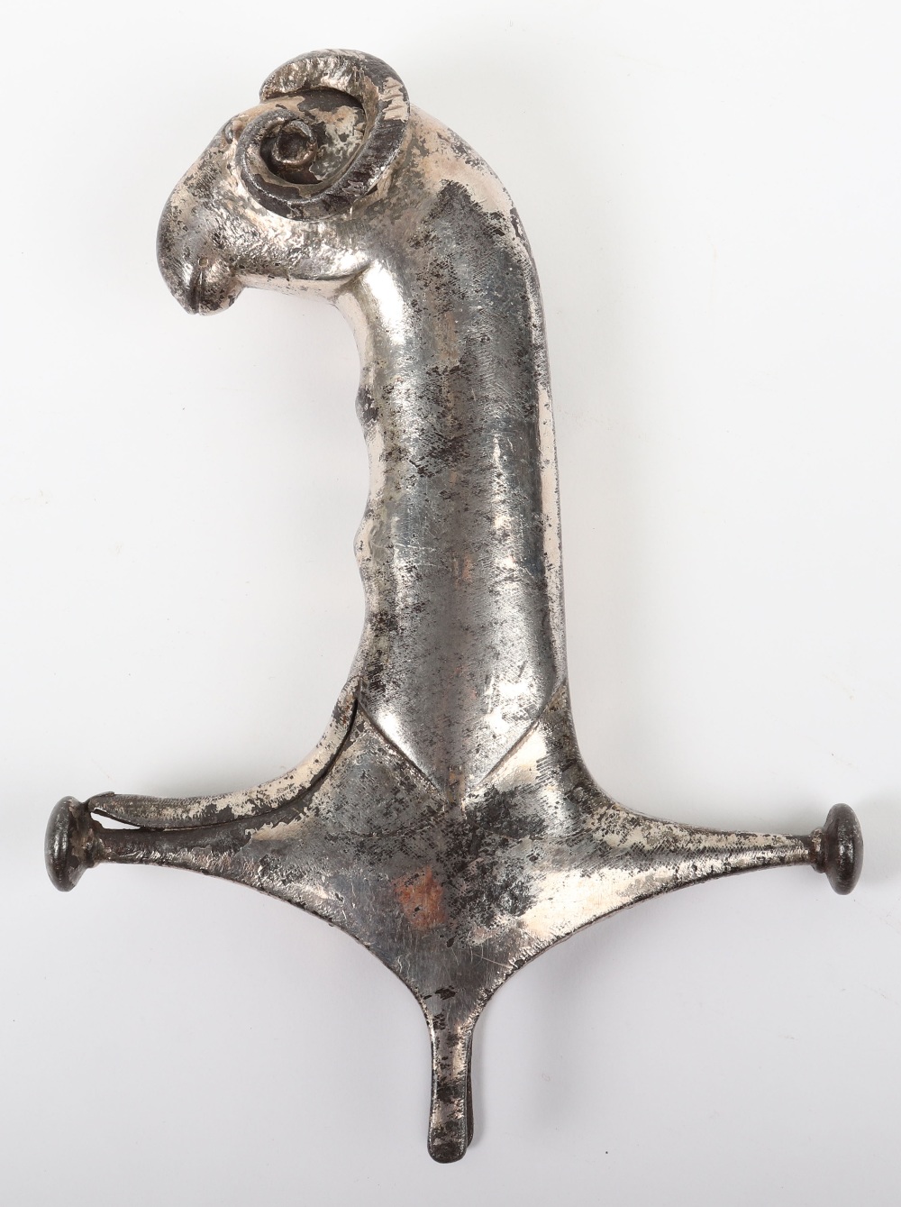 Large 18th or 19th Century Indian Iron Sword Hilt