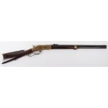 53-Bore Rim Fire Winchester Lever Action Brass Framed Repeating Rifle No. 118352