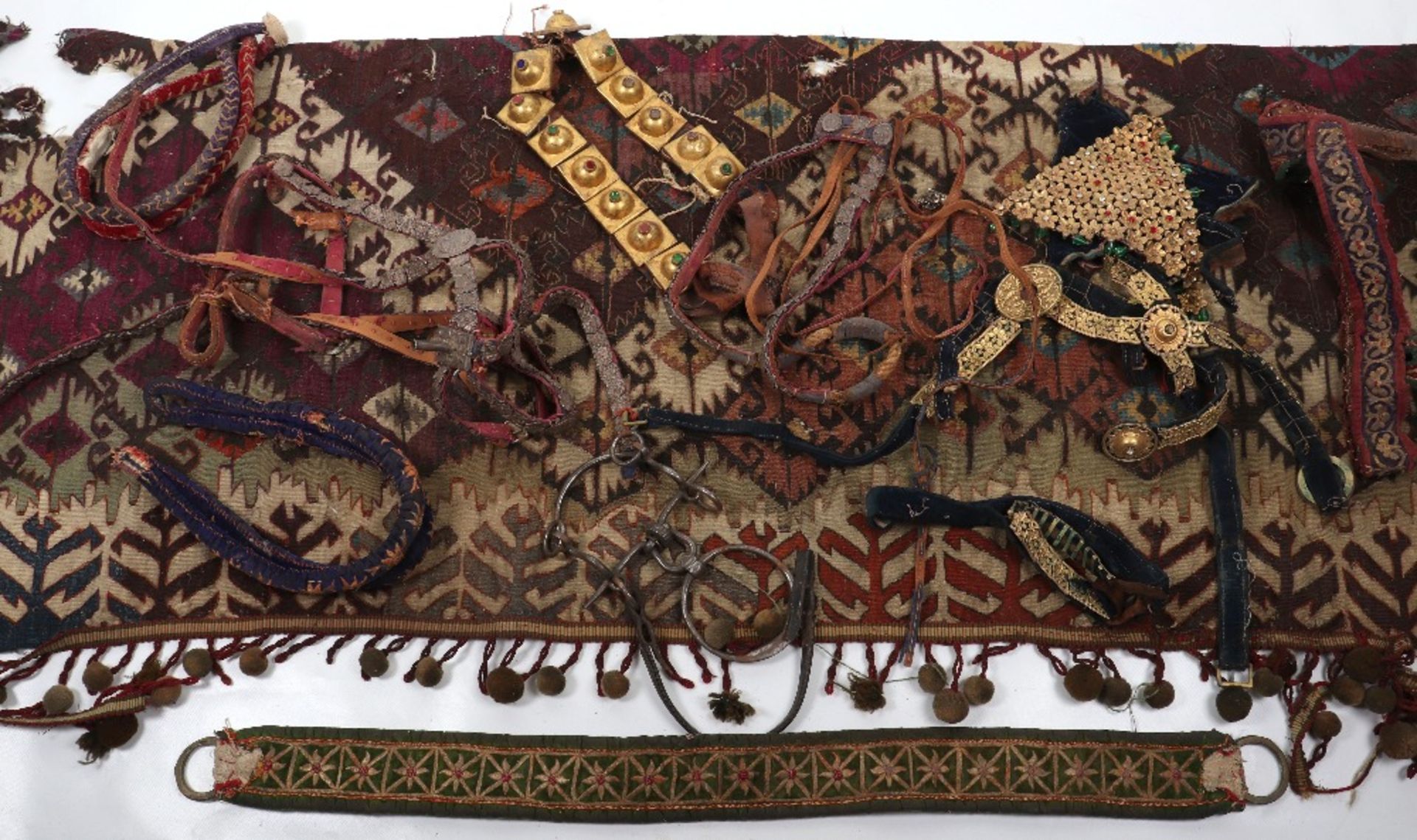 Suitcase Containing Assorted and Elaborate Indian Horse Trappings - Image 4 of 7