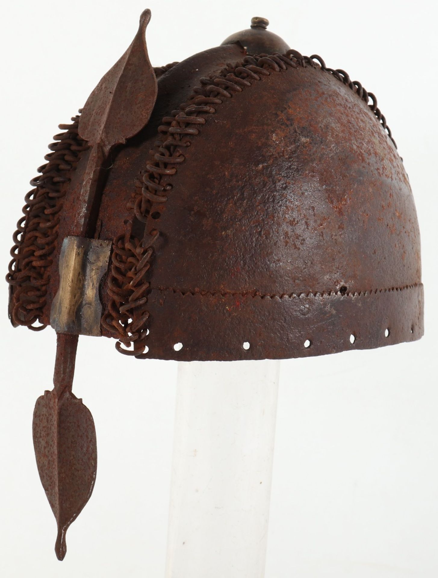 Indian Mail and Plate Helmet, 17th Century - Image 5 of 10