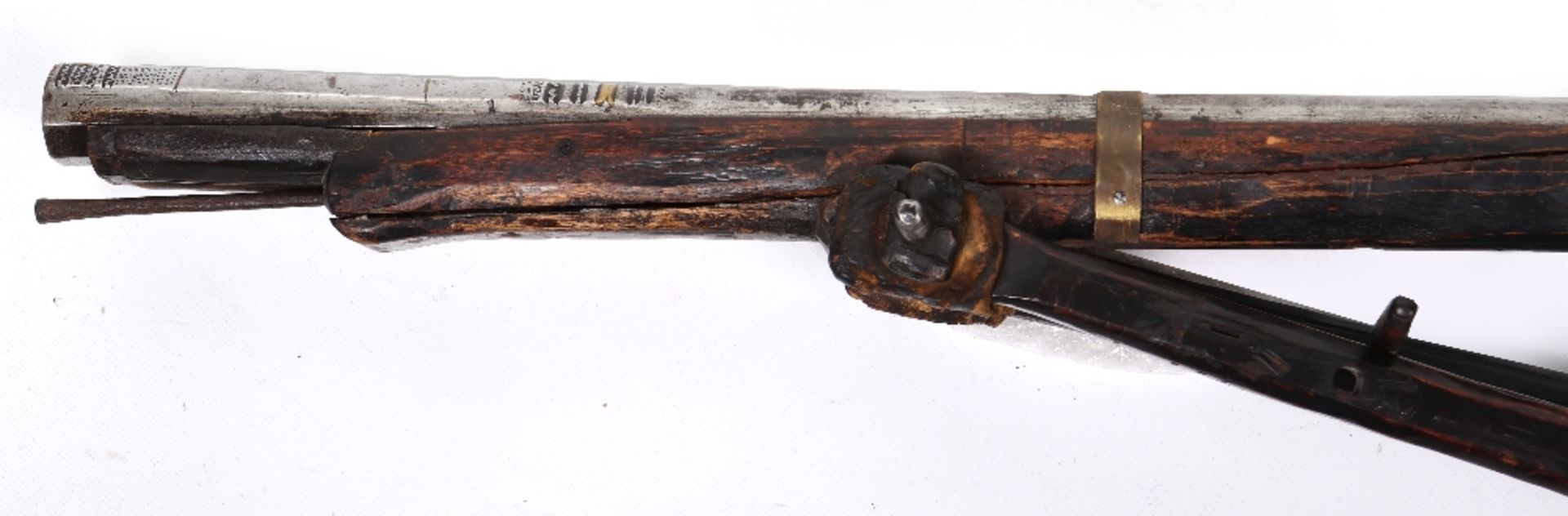 Scarce 72-Bore Tibetan Matchlock Rifle Me-Da - Image 7 of 10